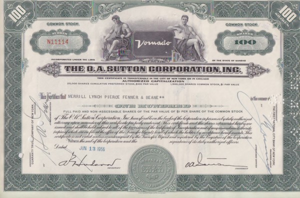 30x O.A.Sutton Corporation Inc.