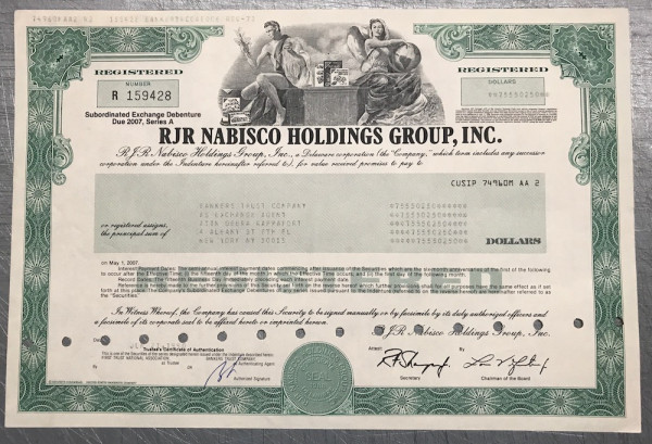 100x RJR Nabisco Holdings Group Inc. (diverse Dollar) 1990er