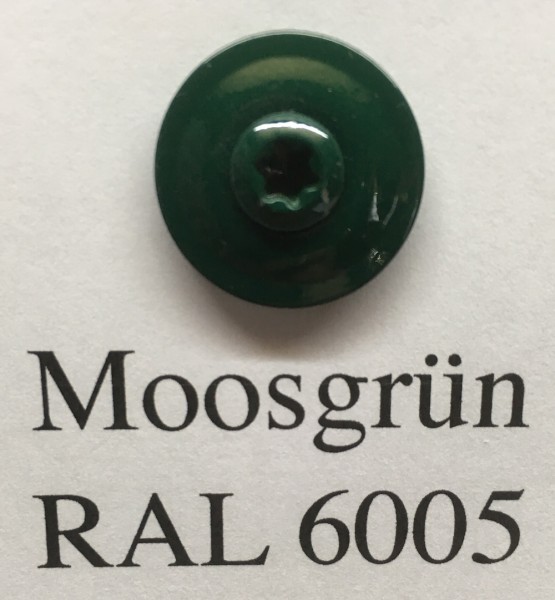 50 Spenglerschrauben moosgrün 4,5 x 35 mm (RAL 6005)