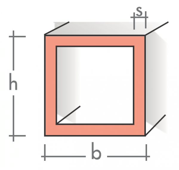 Quadratrohr 25x25x3 mm 1500 mm pressblank