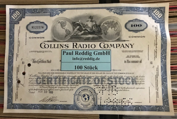 100x Collins Radio Company (100 Shares)
