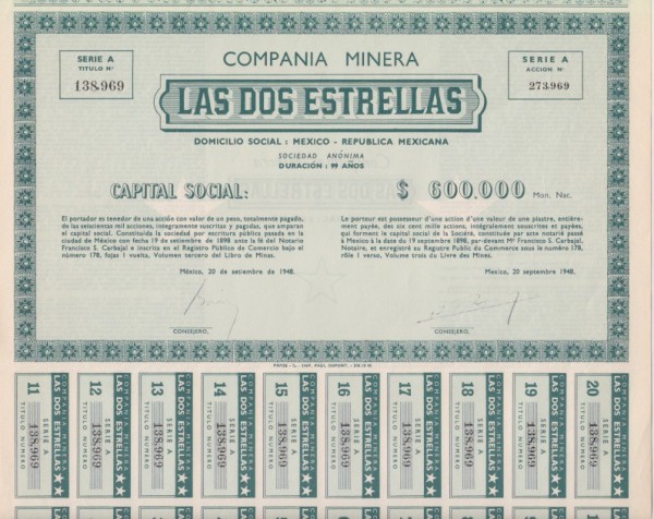 4x Compania Minera Las Dos Estrellas