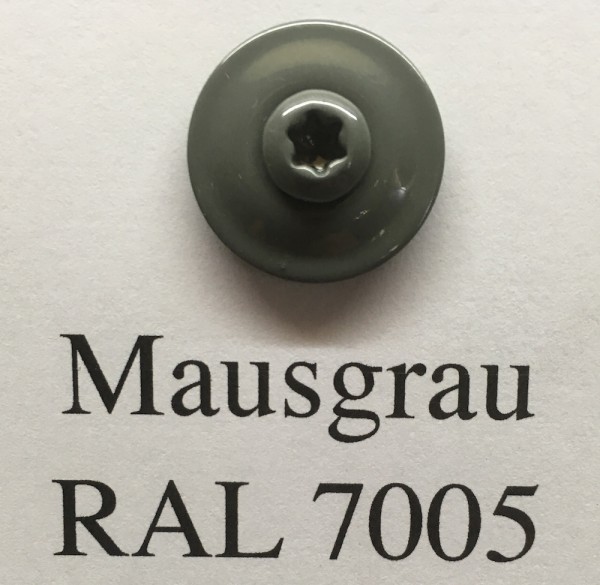 50 Spenglerschrauben mausgrau 4,5 x 35 mm (RAL 7005)