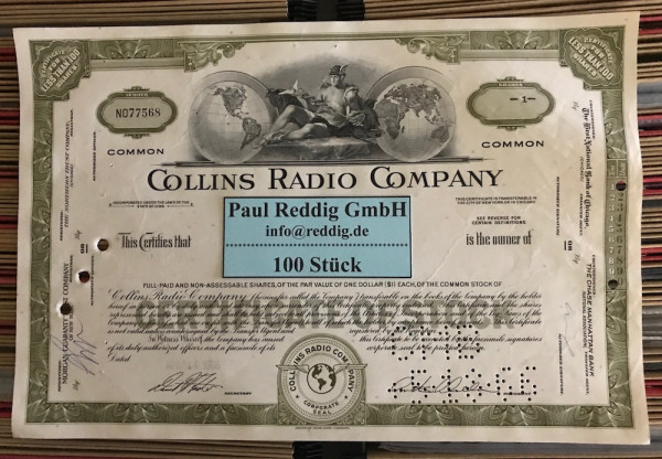 100x Collins Radio Company (<100 Shares)