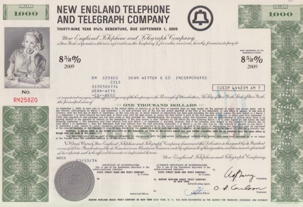 10x New England Telephone & Telegraph Company