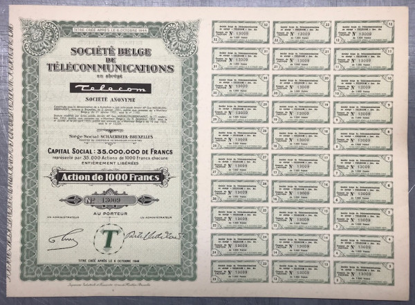 25x Société Belge "Telecom" - Brüssel 1955