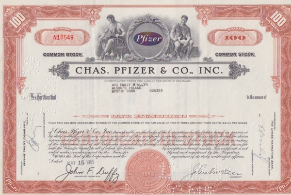10x Chas. Pfizer & Co. Inc. (Viagra)
