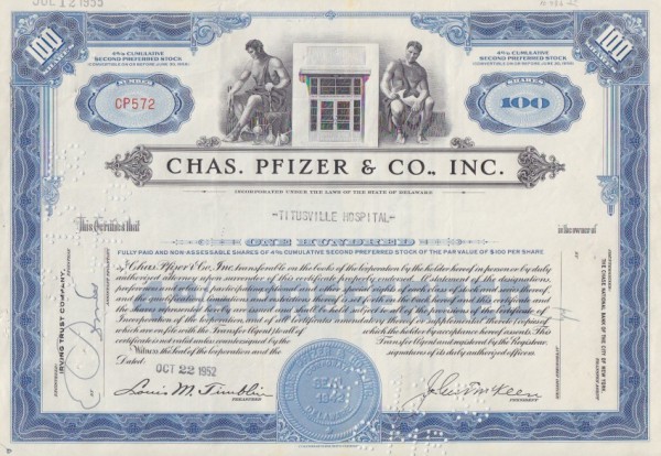 10x Chas. Pfizer & Co. Inc. (Viagra)