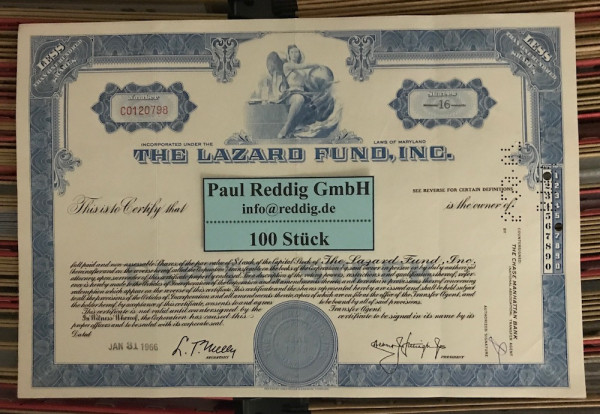 100x The Lazard Fund Inc. (<100 Shares)