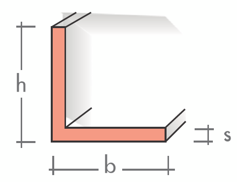 L-Profil 30x30x2 mm 1000 mm pressblank