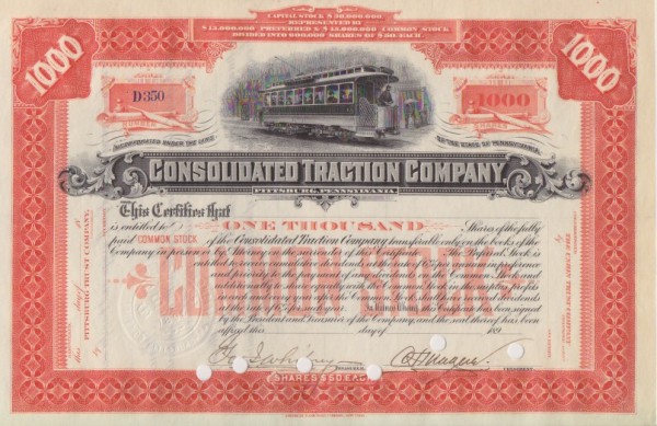 8x Consolidated Traction Company