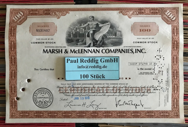 100x Marsh & McLennan Companies Inc. (100 Shares)