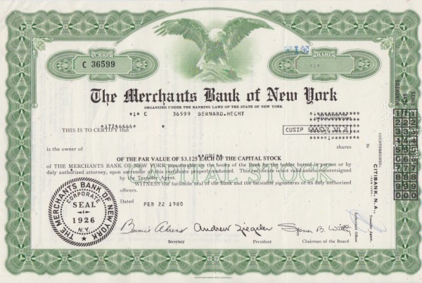 20x Merchants Bank of New York