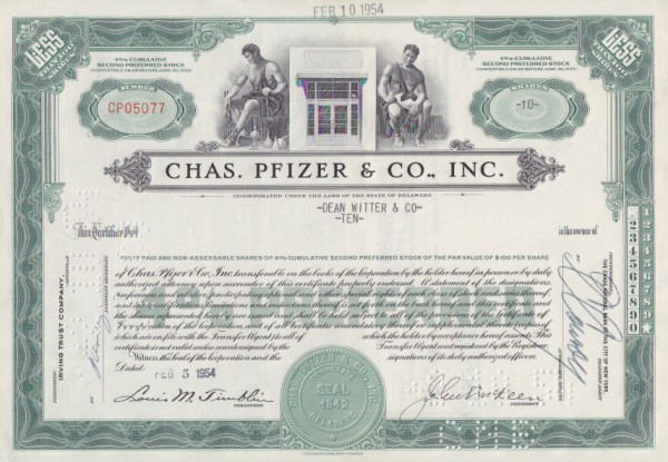 10x Chas. Pfizer & Co. Inc. (Viagra)