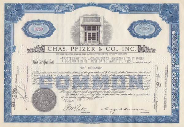 10x Chas. Pfizer & Co. Inc. (Viagra)