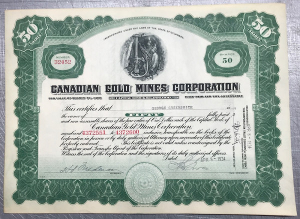 Canadian Gold Mines Corp.