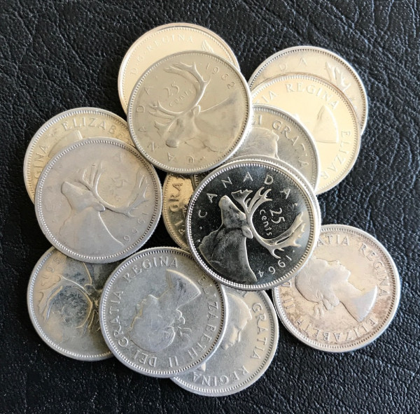 Canada : 25 Cents * 1953-1964