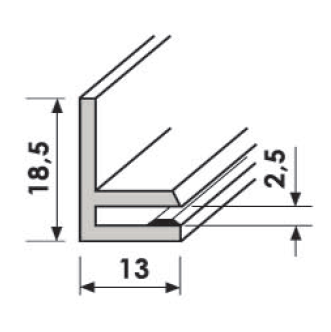 U-Profil U224 1000 mm pressblank