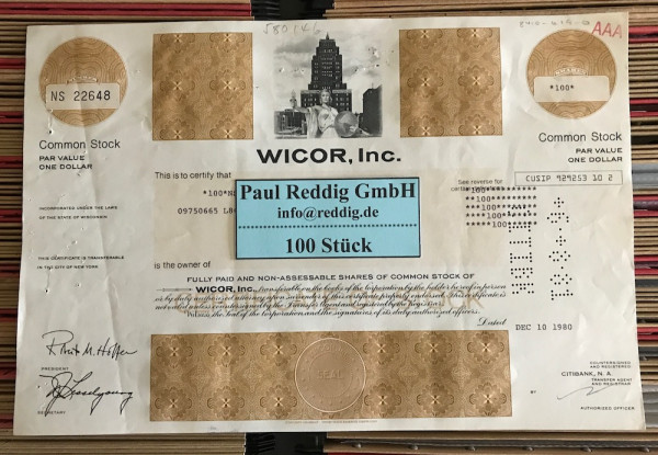 100x WICOR Inc. (diverse Shares)